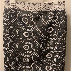 Floral Dot Pencil Skirt